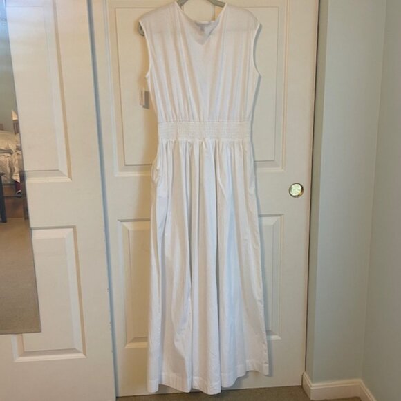 Banana Republic Factory Notch Neck White Maxi dress in TALL MEDIUM - Picture 2 of 5